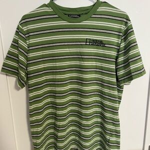 COPY - National Geographic Green Striped T-Shirt